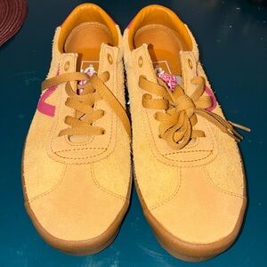 Vans Women's Mustard Yellow Suede Sneakers